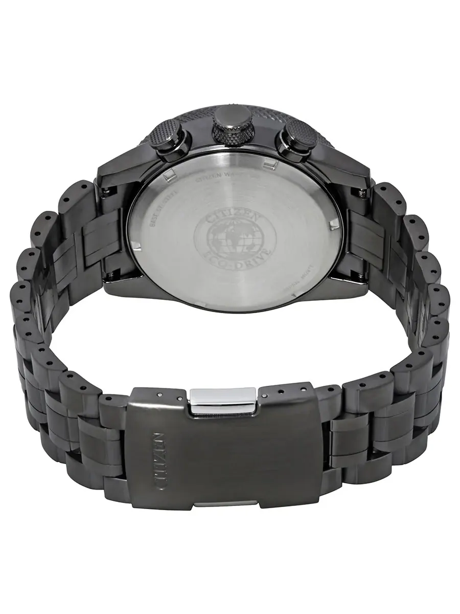 Мужские часы Citizen Nighthawk Chronograph с угольно-серым циферблатом CA4377-53H — изображение 3 из 3, оттенок серебристый