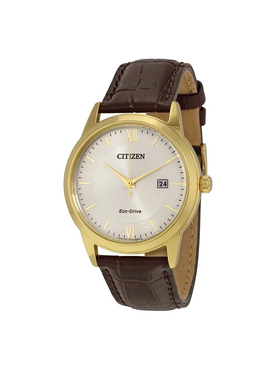 Мужские часы Citizen с ремешками Eco-Drive, циферблат слоновой кости, AW1232-04A — изображение 1 из 3