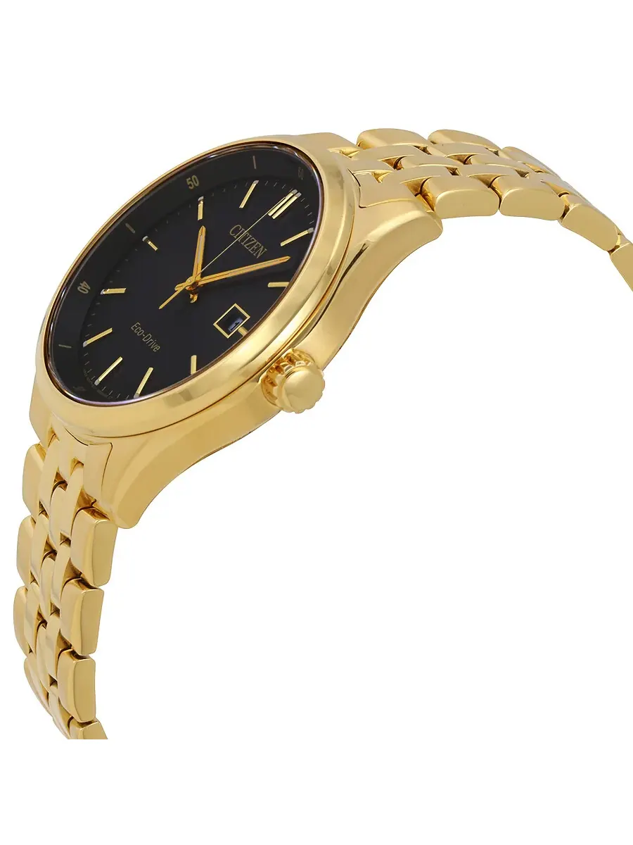 Мужские часы Citizen Contemporary Dress с черным циферблатом BM7252-51E — изображение 2 из 3, оттенок желтый золотистый