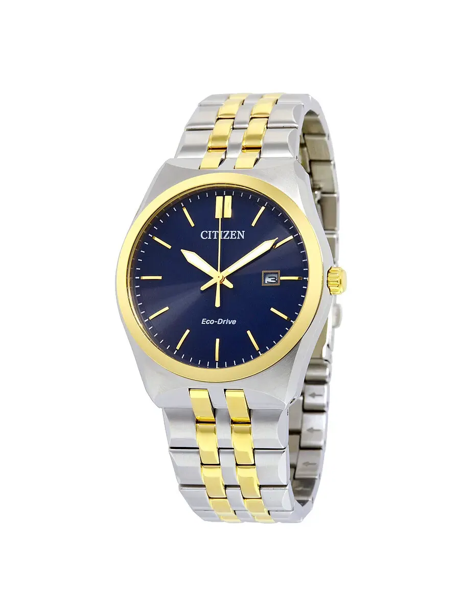 Мужские часы Citizen Corso Eco-Drive с синим циферблатом и двухцветным корпусом BM7334-58L — изображение 1 из 3