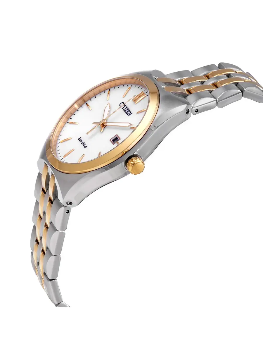 Мужские часы Citizen Corso White Dial с двухцветным корпусом BM7334-58B — изображение 2 из 3, оттенок золотистый