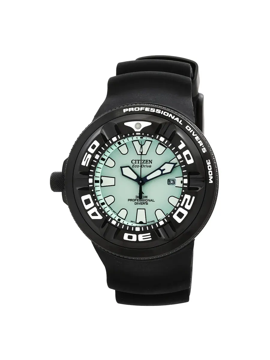 Мужские часы Citizen Promaster с зеленым циферблатом BJ8055-04X — изображение 1 из 4, оттенок черный