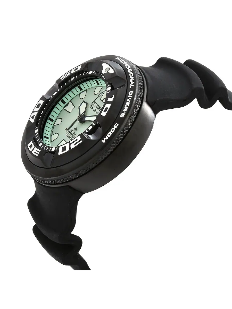Мужские часы Citizen Promaster с зеленым циферблатом BJ8055-04X — изображение 2 из 4, оттенок черный