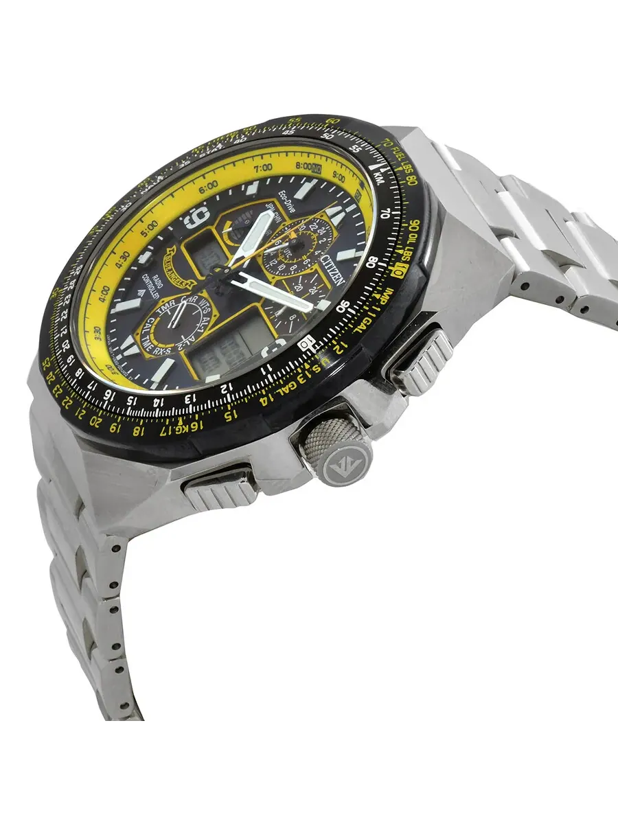 Мужские часы Citizen Promaster Skyhawk A-T Chronograph GMT Eco-Drive с синим циферблатом JY8125-54L — изображение 2 из 3