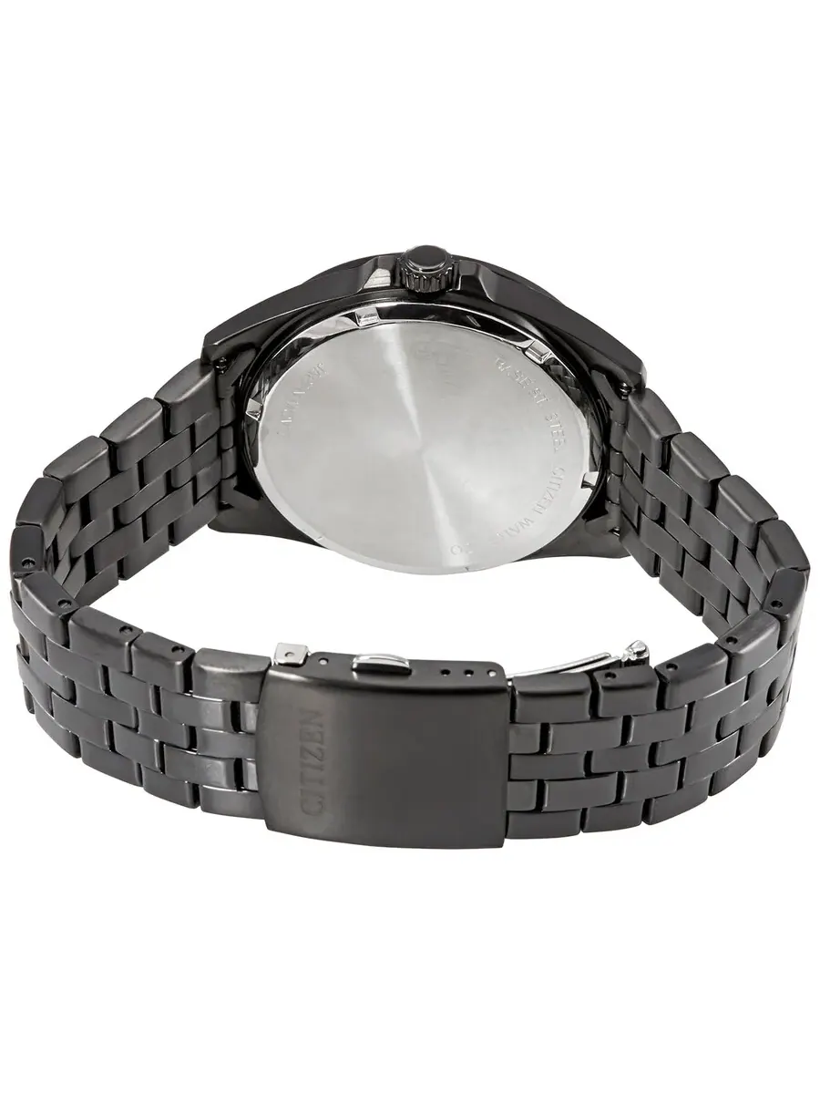 Мужские кварцевые часы Citizen BI5055-51E с черным циферблатом и черным покрытием — изображение 3 из 3, оттенок черный