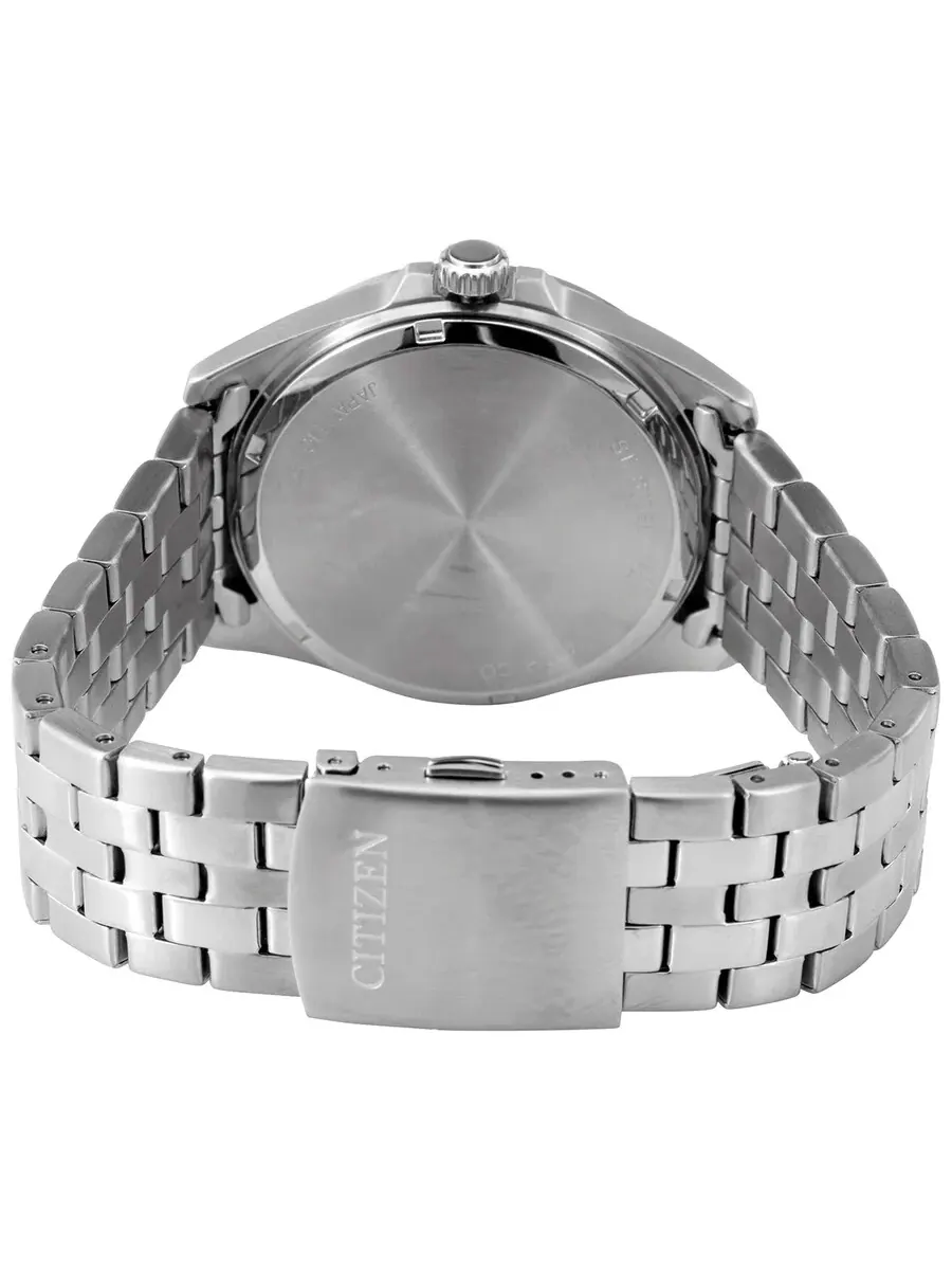 Мужские часы Citizen Quartz с черным циферблатом и корпусом из нержавеющей стали BI5050-54E — изображение 3 из 3