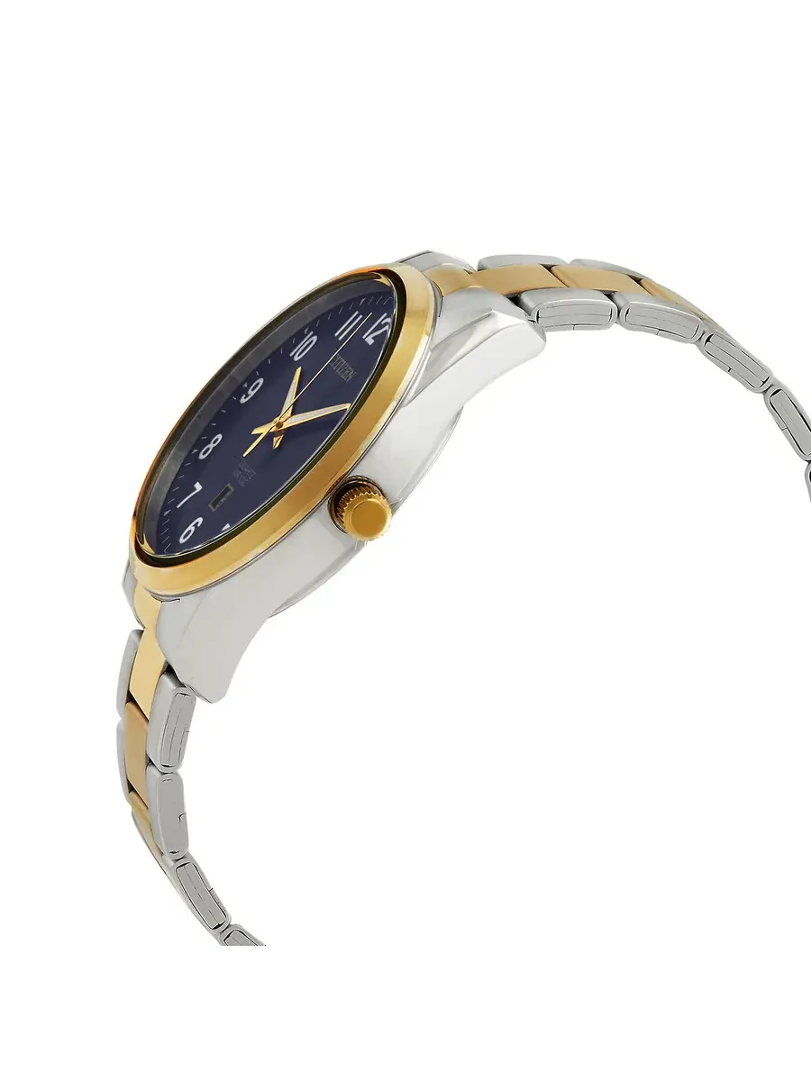 Мужские кварцевые часы Citizen BI1036-57L с синим циферблатом — изображение 2 из 3, оттенок золотистый