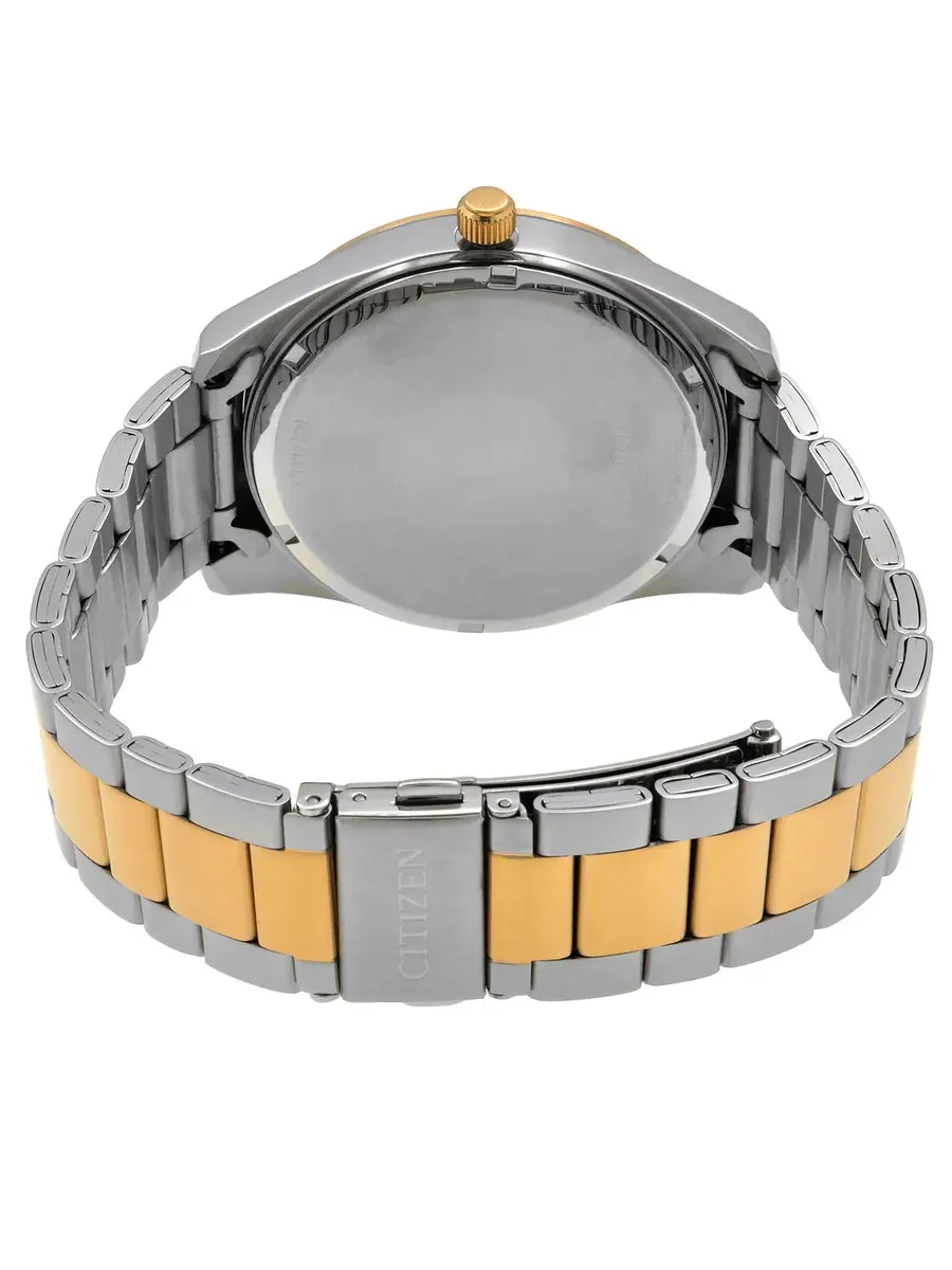 Мужские часы Citizen Quartz с серебристым циферблатом и двухцветным корпусом BI1036-57A — изображение 3 из 3