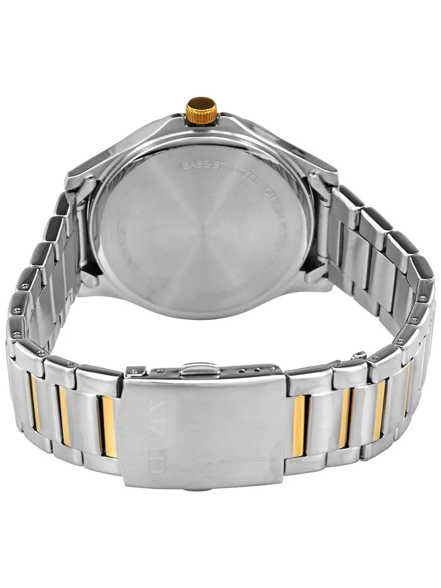Мужские часы Citizen Quartz с серебристым циферблатом и двухцветным корпусом BF2005-54A — изображение 3 из 3