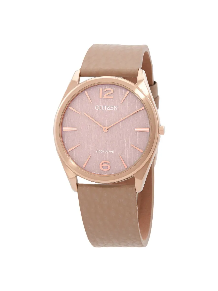 Часы Citizen Suratto Eco-Drive с розовым циферблатом для мужчин и женщин AR3123-00X — изображение 1 из 3
