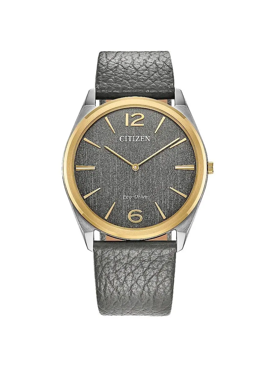 Часы Citizen Suratto Gray с кожаным ремешком AR3124-07H — изображение 1 из 3, оттенок золотистый