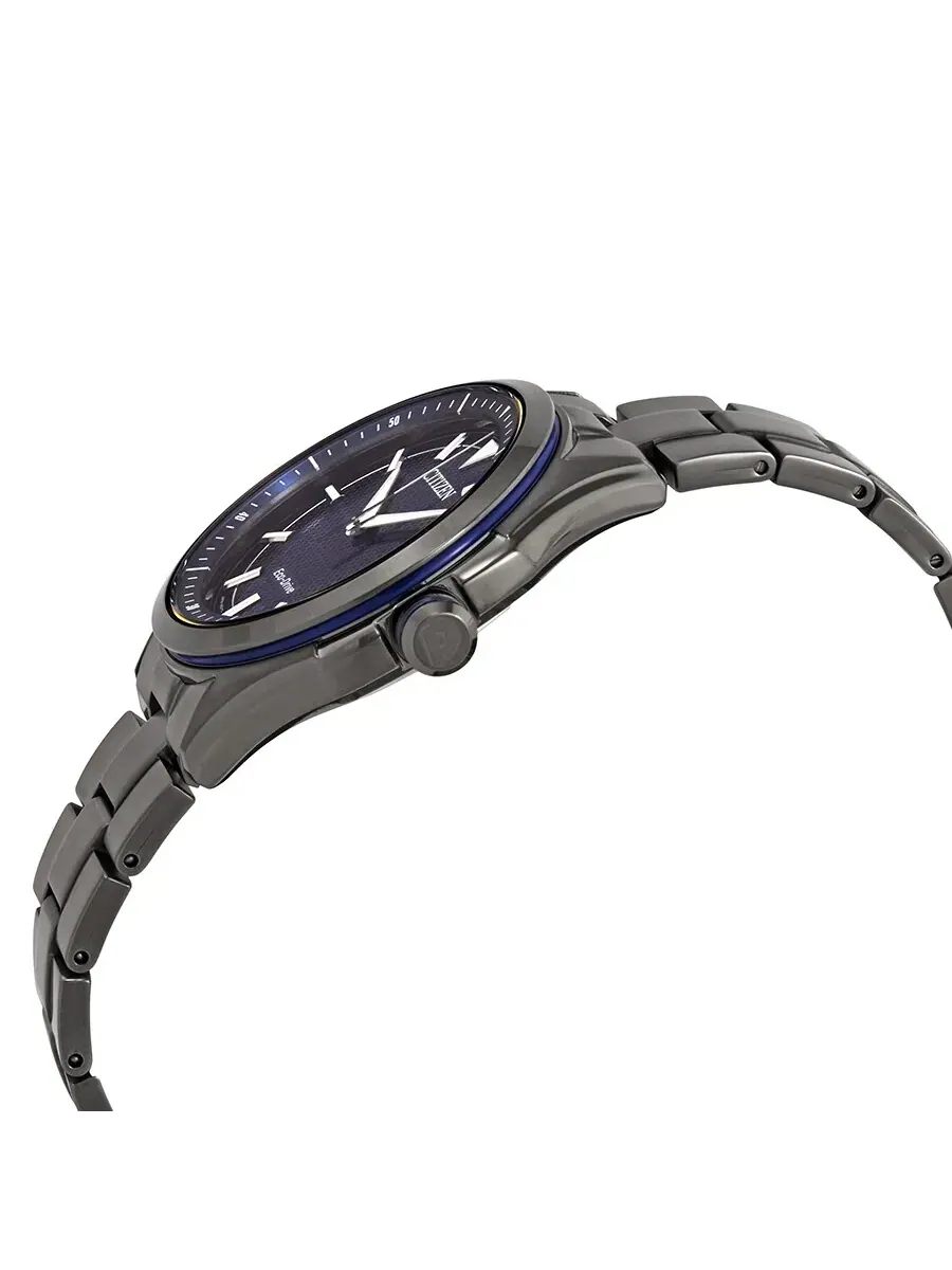 Мужские часы Citizen WDR Eco-Drive с синим циферблатом AW1147-52L — изображение 2 из 3, оттенок глубокий серый