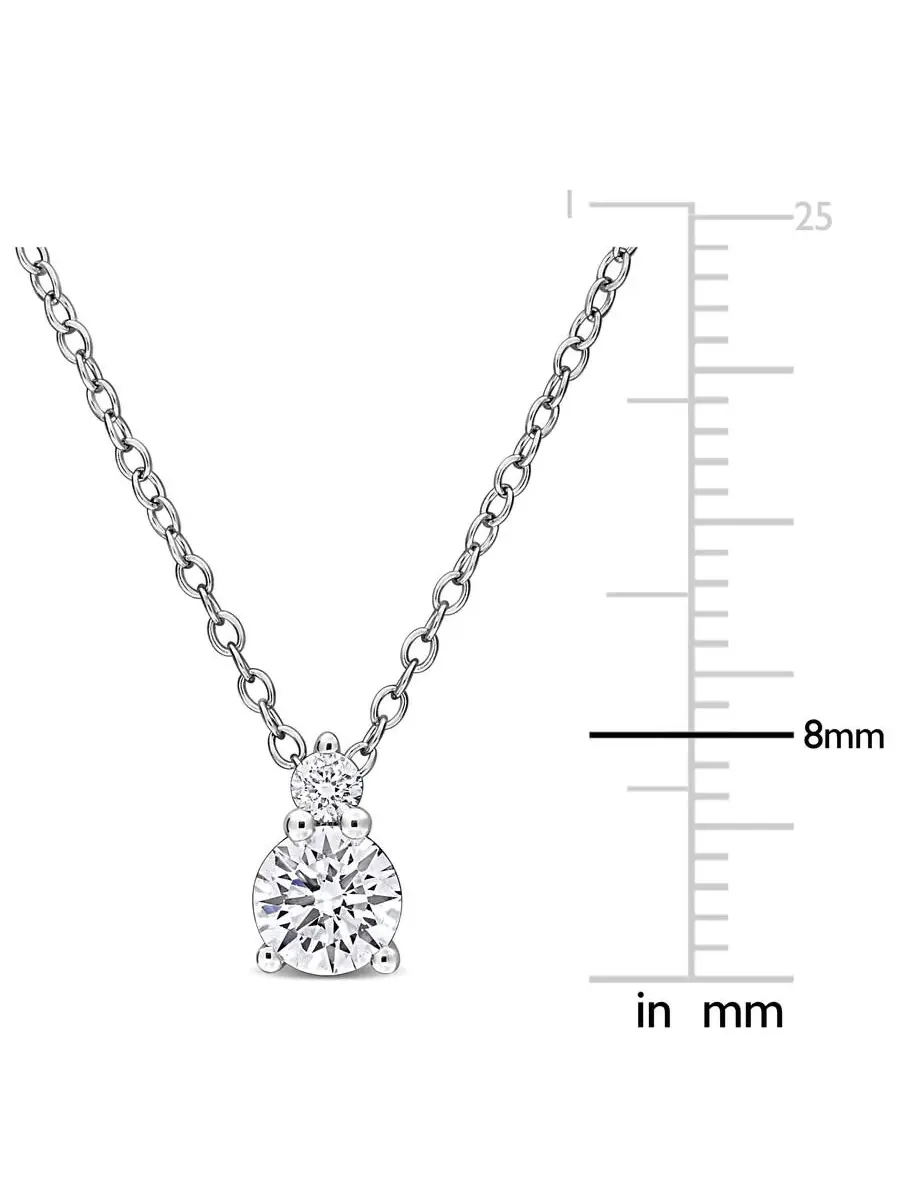 Подвеска Forever 1/2CT TW с лабораторно выращенным бриллиантом с цепочкой из стерлингового серебра — изображение 2 из 4