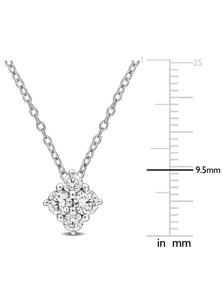 Подвеска Forever 1/2CT TW с лабораторно выращенным бриллиантом с цепочкой из стерлингового серебра — изображение 2 из 4