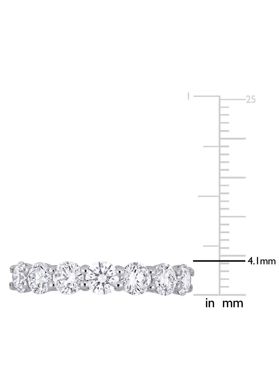 Созданное Forever 1 3/4 CT TW лабораторно созданное алмазное полу-бесконечное юбилейное кольцо из — изображение 3 из 6