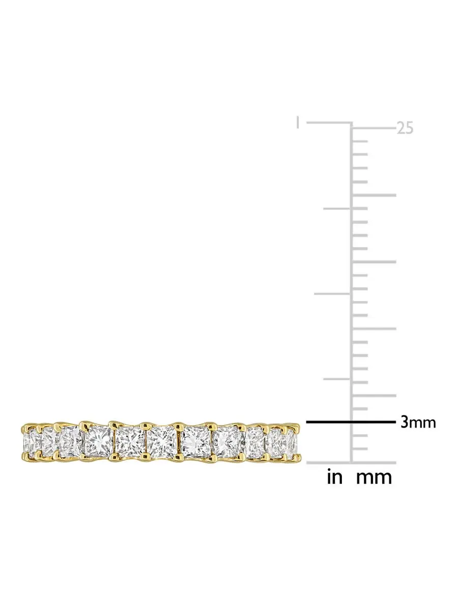 Созданное кольцо вечности Forever 1 4/5CT TW с лабораторно выращенным бриллиантом огранки — изображение 3 из 6