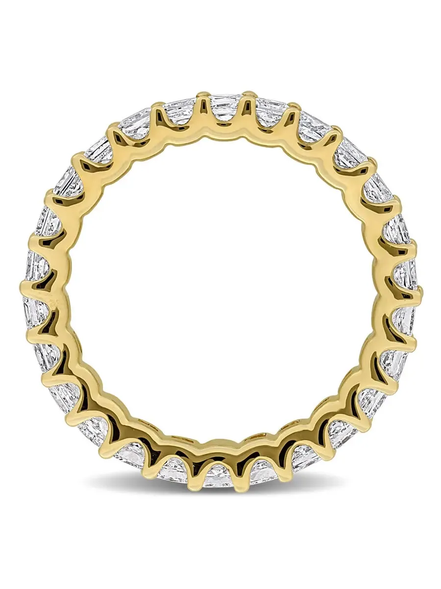 Созданное кольцо вечности Forever 1 4/5CT TW с лабораторно выращенным бриллиантом огранки — изображение 4 из 6