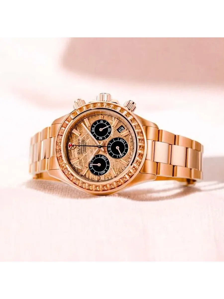 Мужские часы Duxot Accelero Meteorite Chronograph с розовым золотым циферблатом DX-2071-44 — изображение 4 из 4