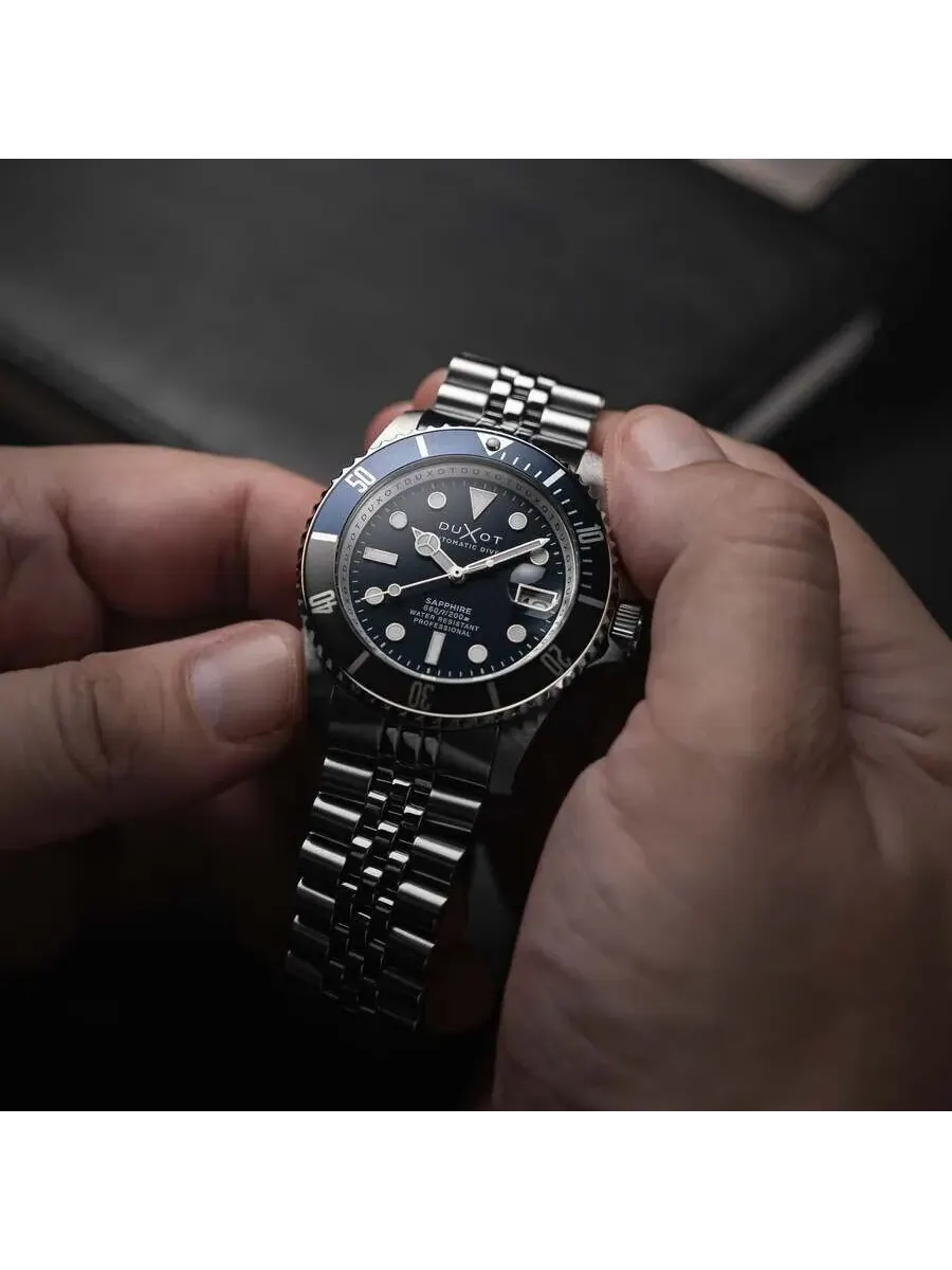 Мужские часы Duxot Atlantica Diver Automatic с синим циферблатом DX-2057-44 — изображение 2 из 4, оттенок синий серый
