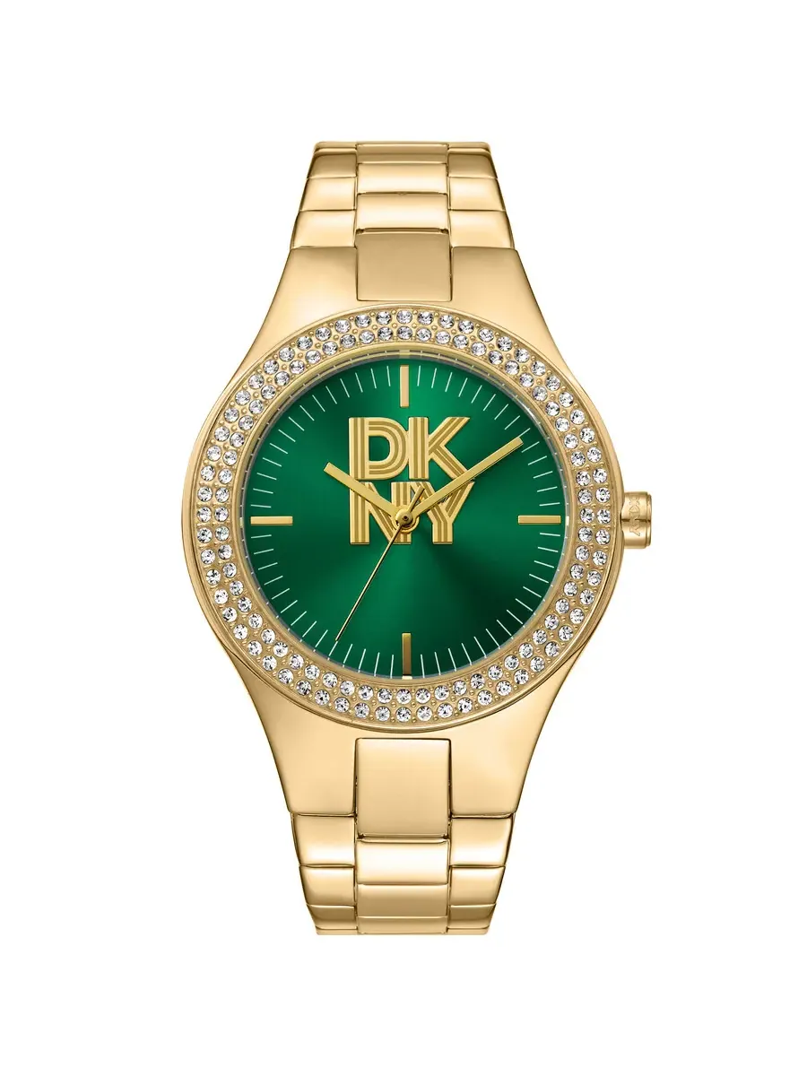 Женские часы DKNY Fashion с зеленым циферблатом DK1L025M0055