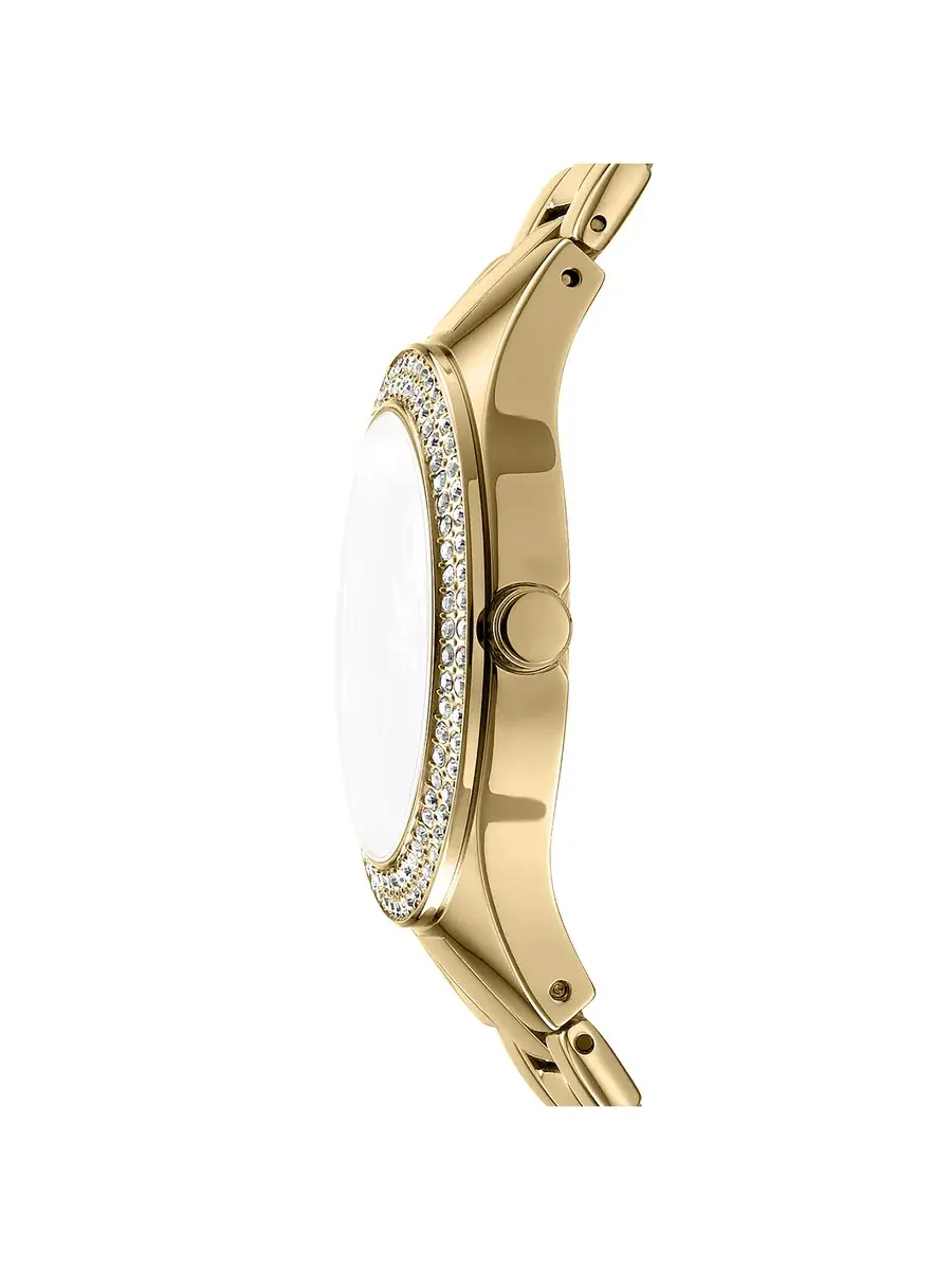 Женские часы DKNY Fashion с зеленым циферблатом DK1L025M0055 — изображение 3 из 3, оттенок желтый золотистый