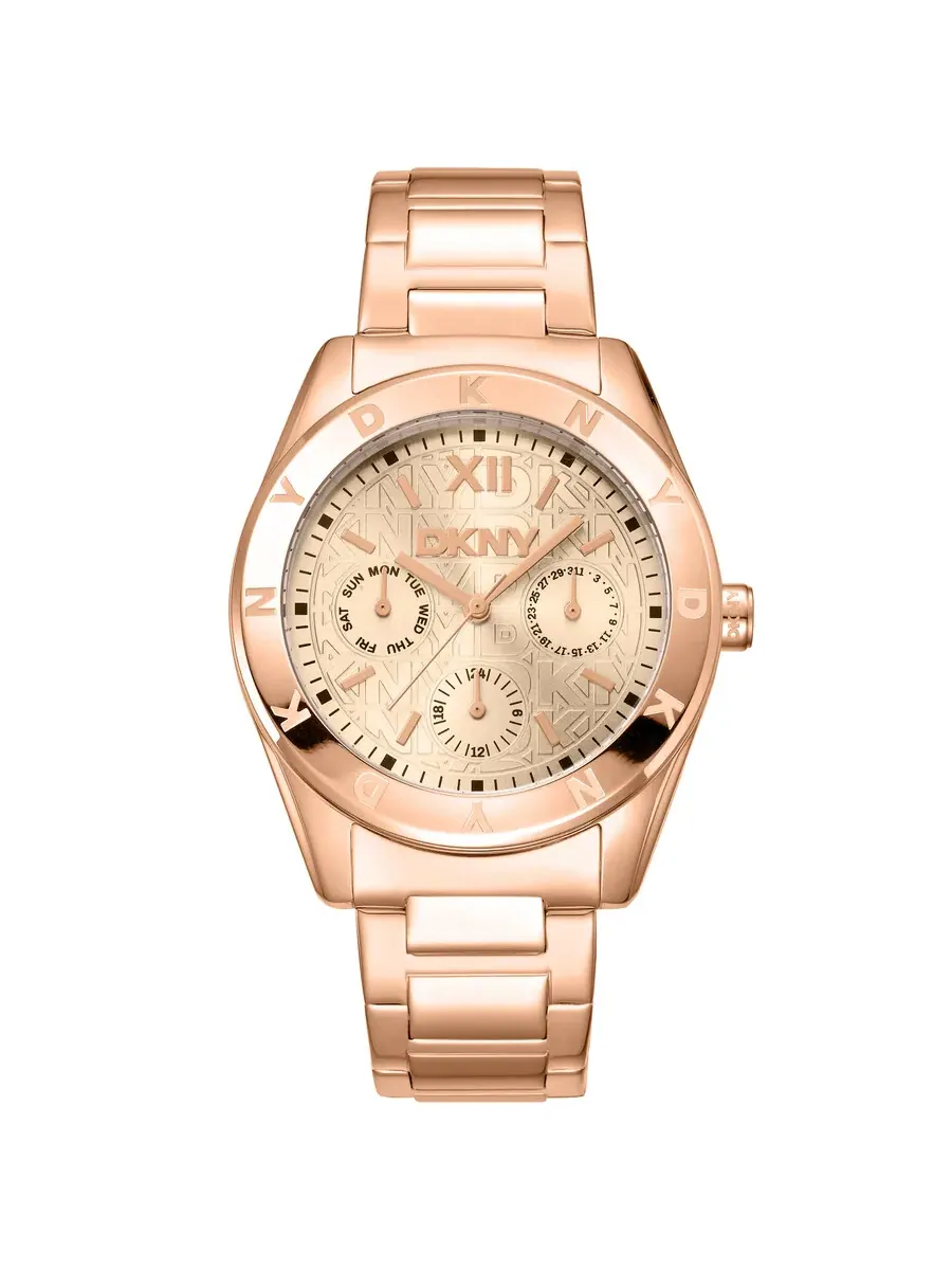 Женские часы DKNY Fashion с циферблатом цвета розового золота DK1L015M0045