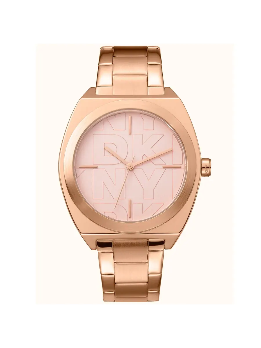 Женские часы DKNY Fashion с циферблатом розового золота DK1L039M0035