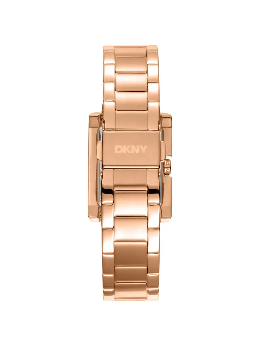 Женские часы DKNY с серебристым циферблатом DK1L007M0075 — изображение 2 из 3, оттенок розовый золотистый