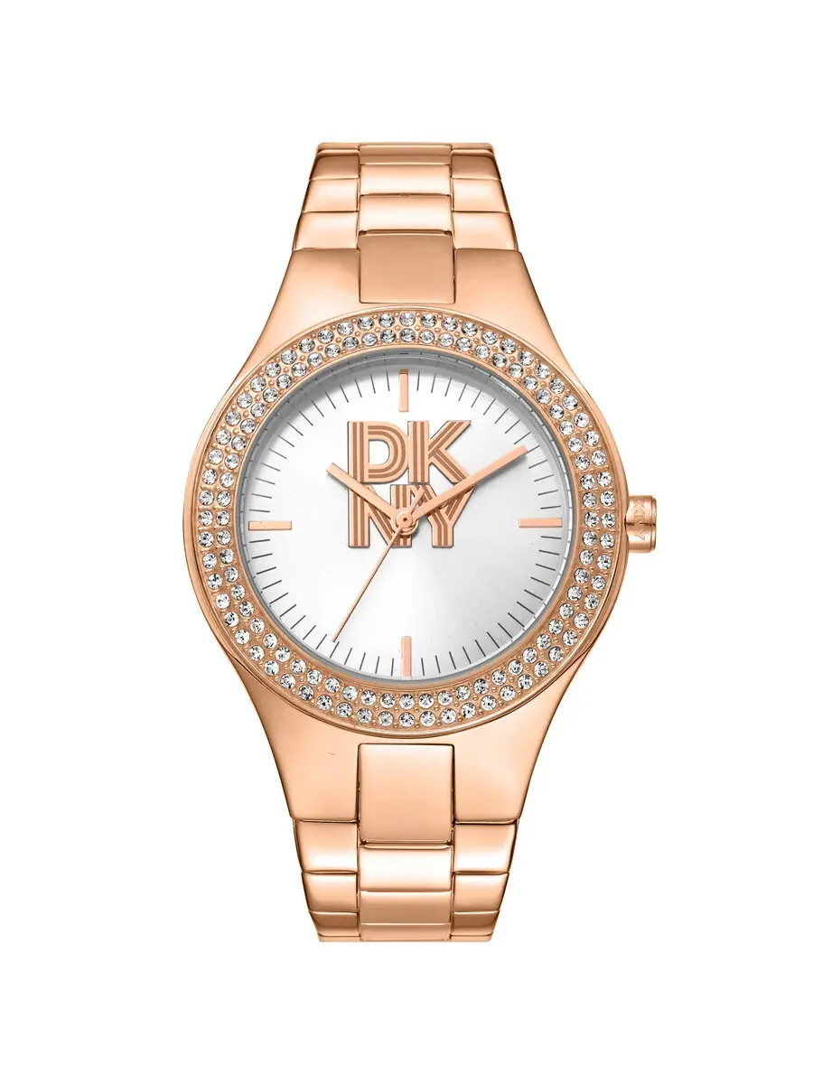 Женские часы DKNY с серебристым циферблатом DK1L025M0065