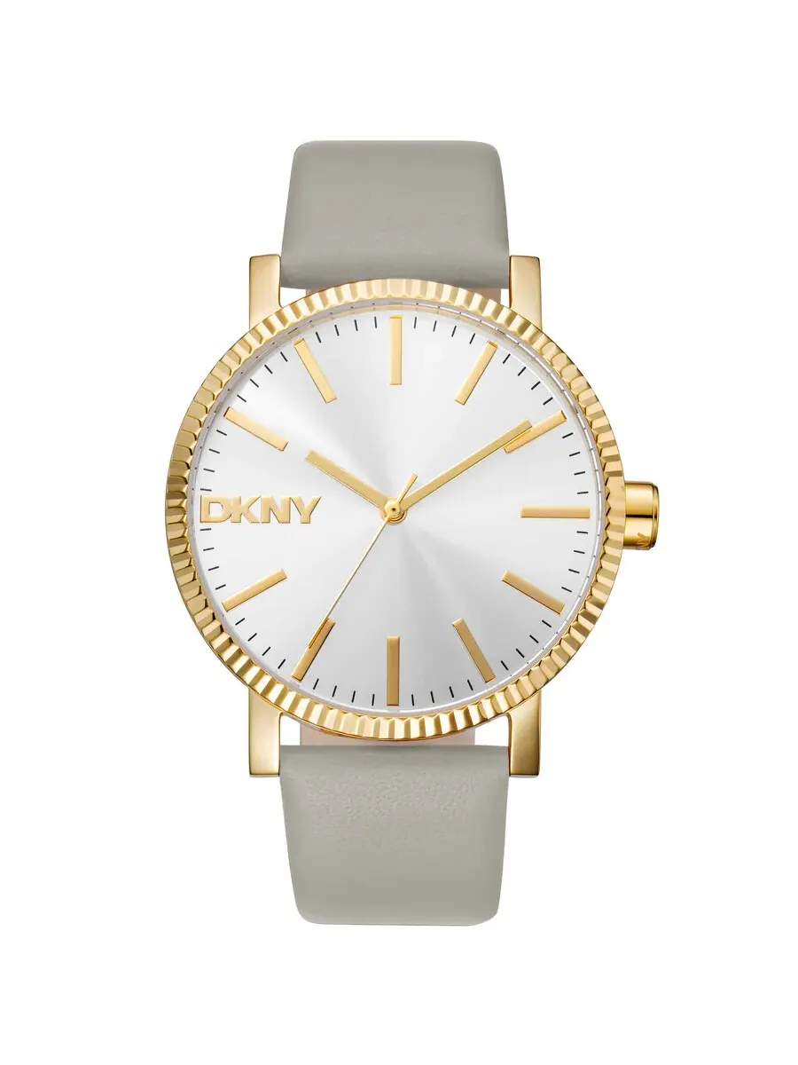 Женские часы DKNY с серебристым циферблатом DK1L034L0025