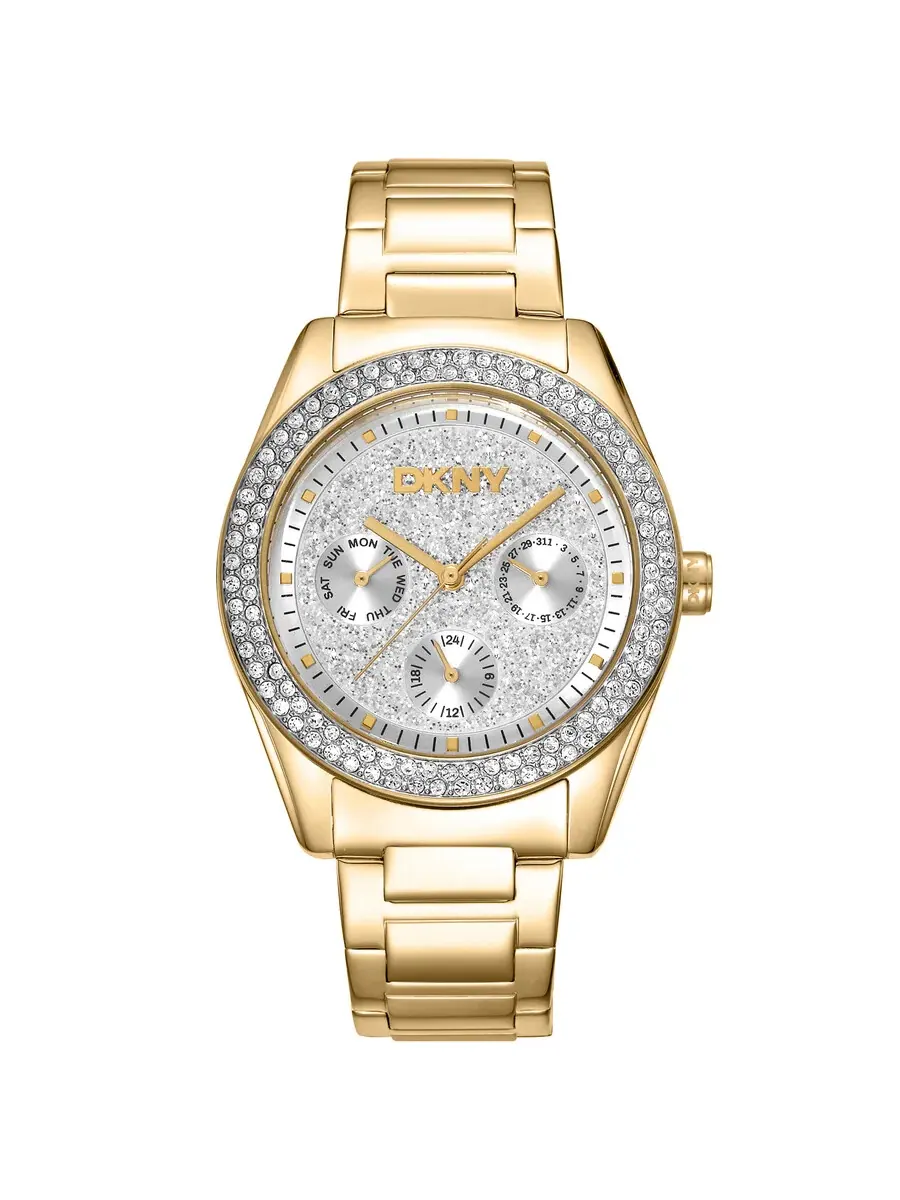 Женские часы DKNY с серебристым циферблатом DK1L078M0025