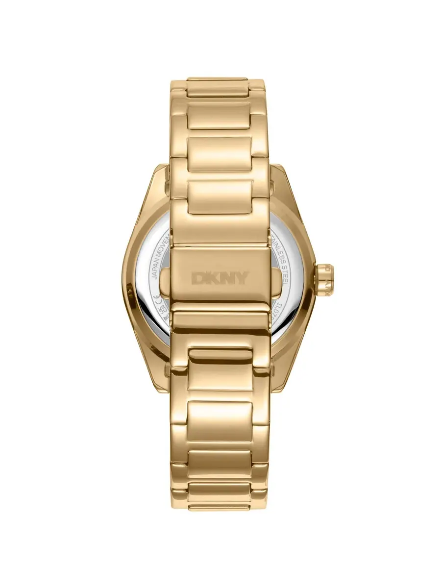 Женские часы DKNY с серебристым циферблатом DK1L078M0025 — изображение 2 из 3, оттенок желтый золотистый