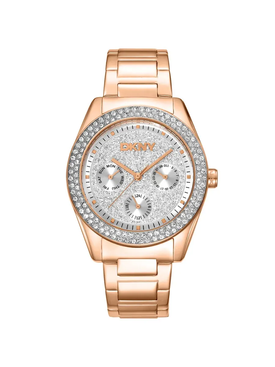 Женские часы DKNY с серебристым циферблатом DK1L078M0035