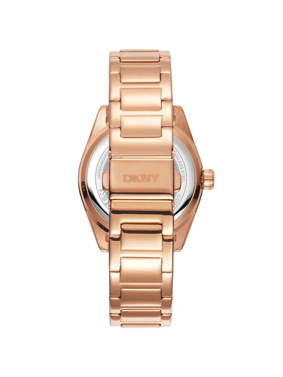 Женские часы DKNY с серебристым циферблатом DK1L078M0035 — изображение 2 из 3, оттенок розовый золотистый