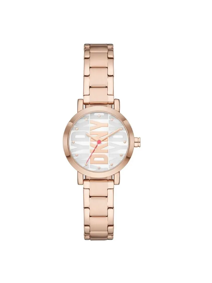 Женские часы DKNY Soho с кварцевым механизмом и серебристым циферблатом NY6648