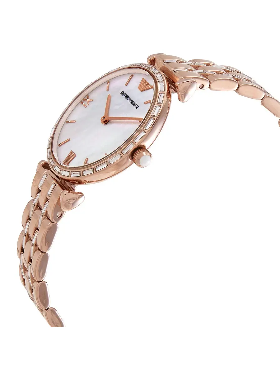Женские часы Emporio Armani Gianni T-Bar с кварцевым механизмом AR11294 — изображение 2 из 3, оттенок розовый золотистый