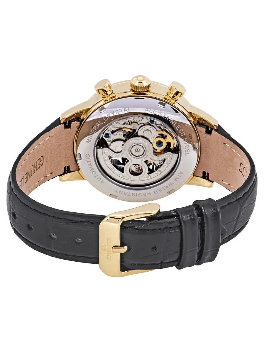 Женские часы Empress Beatrice Black Skeleton Dial EM2004 — изображение 3 из 3, оттенок золотистый