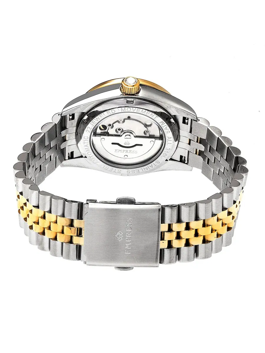 Женские часы Empress Constance Automatic с золотым циферблатом и кристаллами EMPEM1506 — изображение 2 из 3