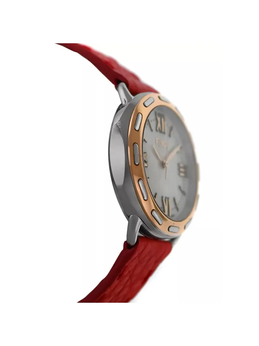 Женские часы Fendi Selleria с кварцевым механизмом и белым циферблатом F8302345H0 — изображение 3 из 7