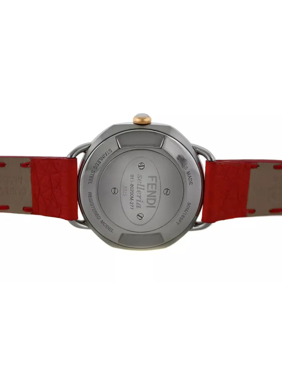 Женские часы Fendi Selleria с кварцевым механизмом и белым циферблатом F8302345H0 — изображение 5 из 7