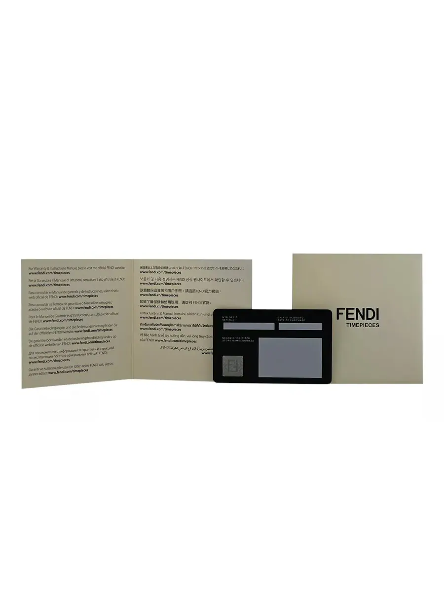 Женские часы Fendi Selleria с кварцевым механизмом и белым циферблатом F8302345H0 — изображение 7 из 7