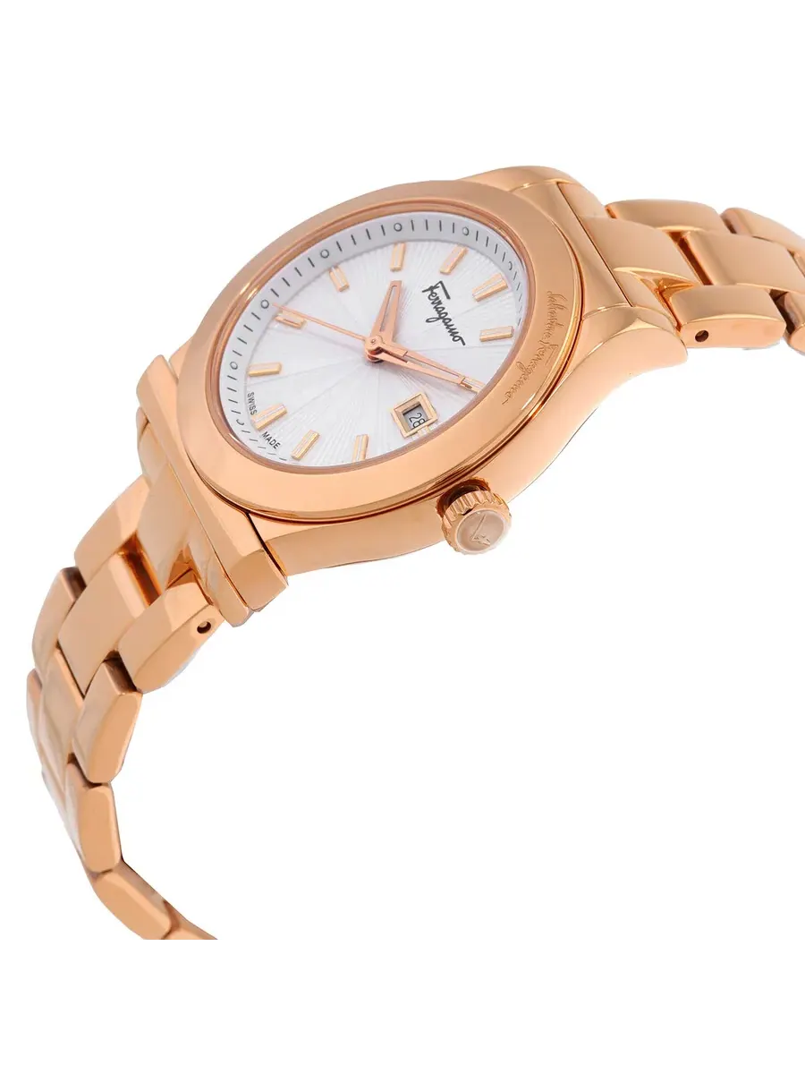 Женские часы Ferragamo 1898 с кварцевым механизмом и серебряным циферблатом FF3180014 — изображение 2 из 3