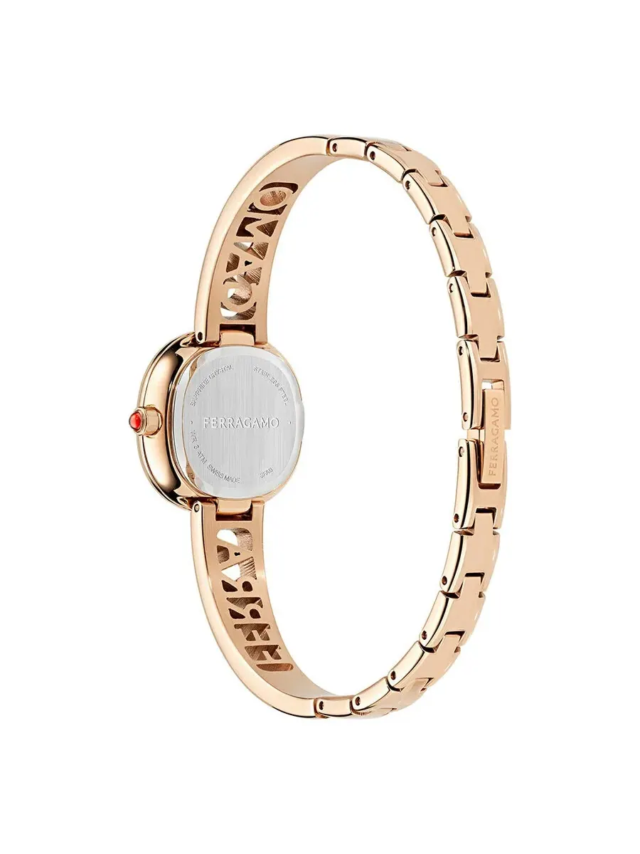 Женские часы Ferragamo Iconic Jewel Bangle с кварцевым механизмом, черным циферблатом SFAB00224 — изображение 2 из 2