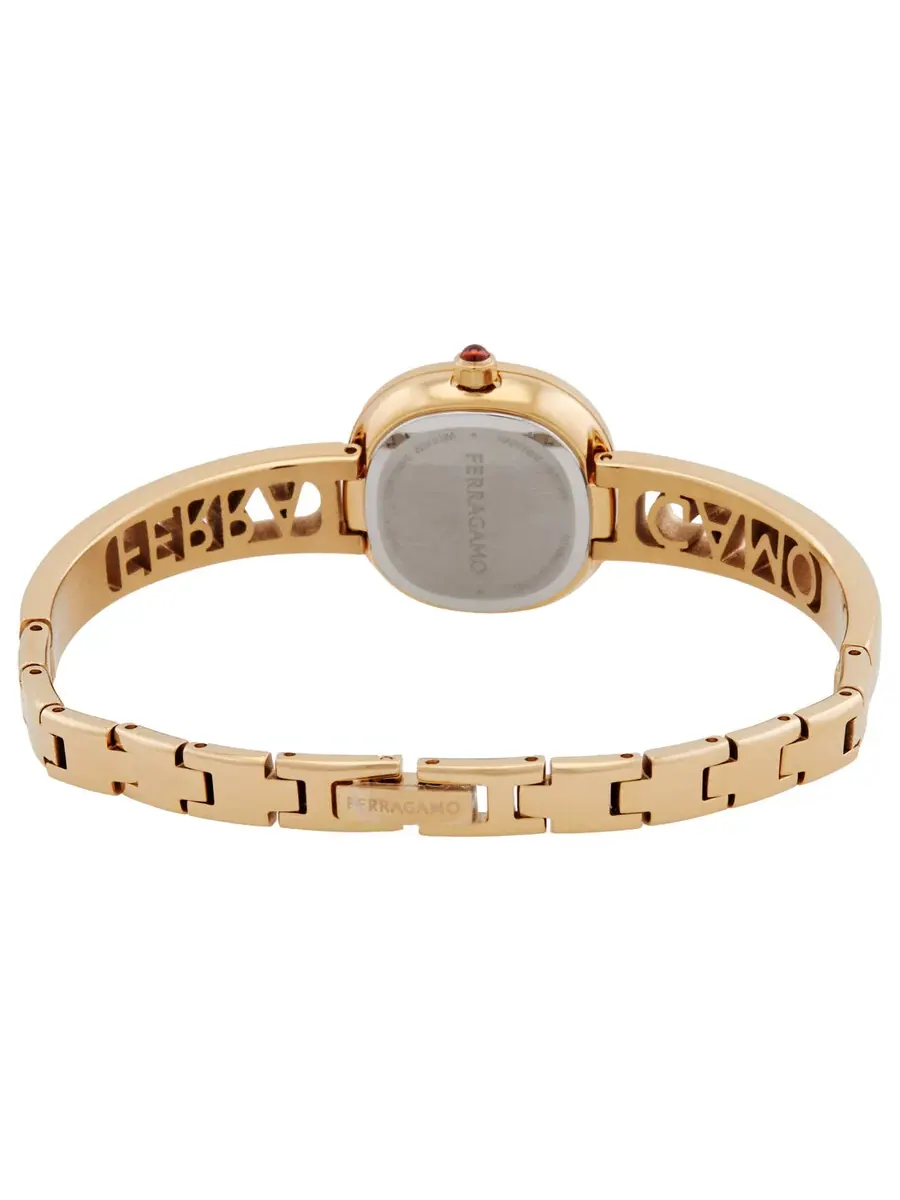 Женские кварцевые часы Ferragamo Iconic Jewel Bangle с серебристым циферблатом SFAB00324 — изображение 3 из 3
