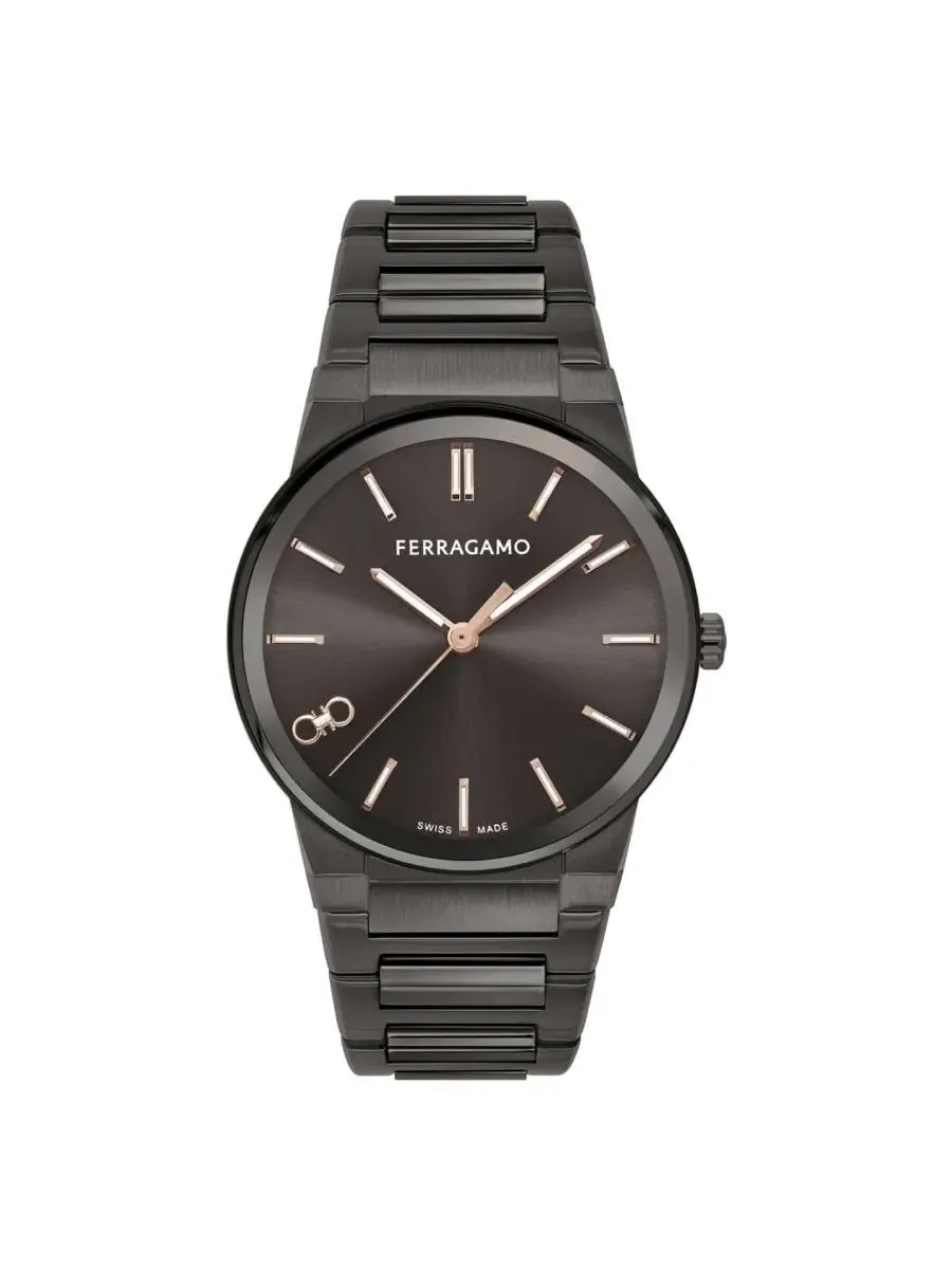 Мужские часы Ferragamo Infinity Sapphire Quartz с серым циферблатом SFST00524 — изображение 1 из 2, оттенок серый