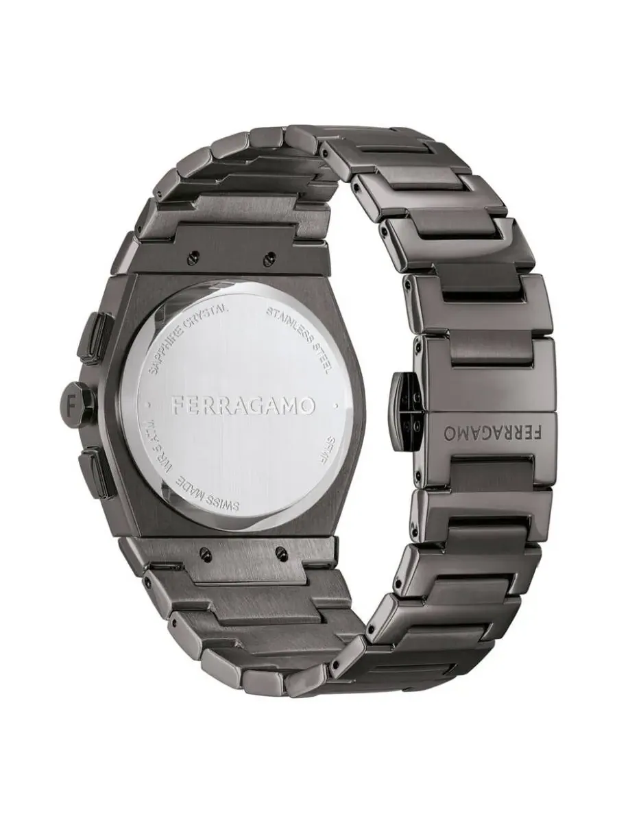Мужские часы Ferragamo Vega Chrono Quartz с серым циферблатом SFMR01124 — изображение 2 из 2, оттенок серый