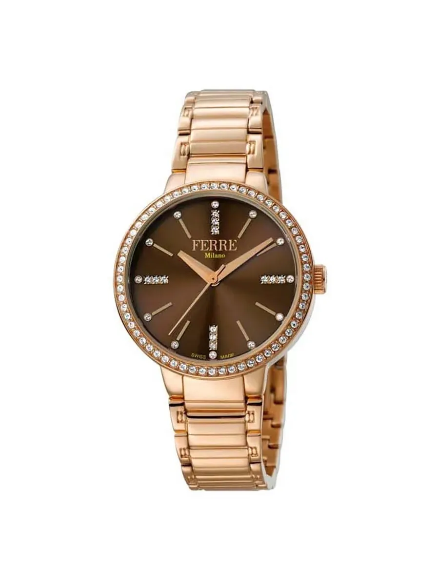 Женские часы Ferre Milano с коричневым циферблатом FM1L084M0091