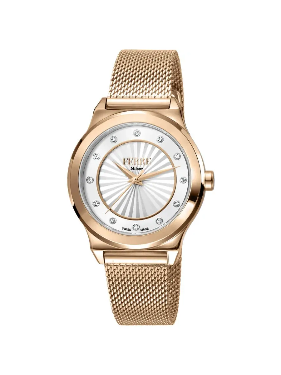 Женские часы Ferre Milano Classic с кварцевым механизмом — изображение 1 из 1, оттенок розовый золотистый