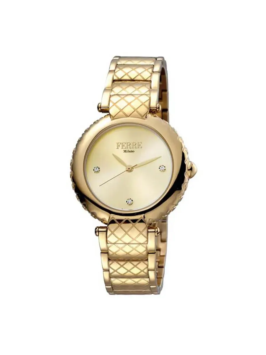 Женские часы Ferre Milano с золотым циферблатом FM1L099M0061