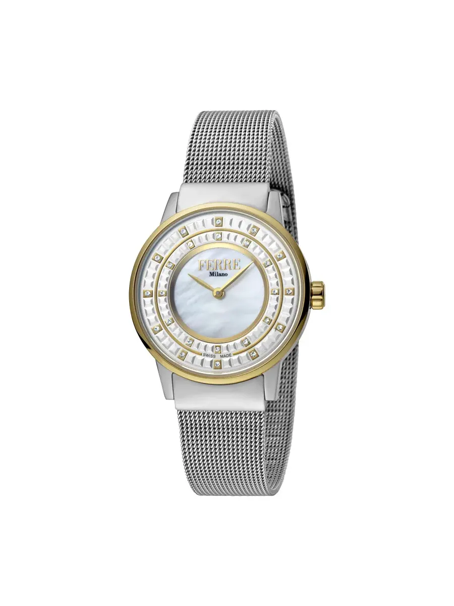 Женские часы Ferre Milano Quartz с серебристым циферблатом FM1L102M0091